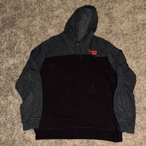 Levi's Men's Charcoal and Black Hoodie